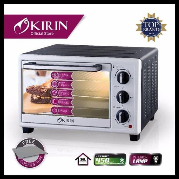 OVEN / TOASTER KIRIN KBO-360LW / KBO 350 LW [35 Liter / 450WATT] putih