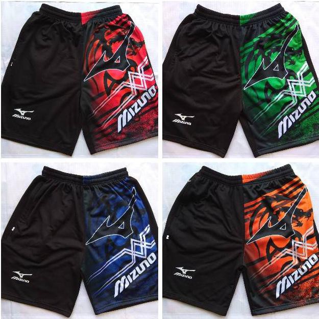 PAKET 4 PCS Celana olahraga volli volly mizuno  celana pendek olahraga celana pendek pria kolor