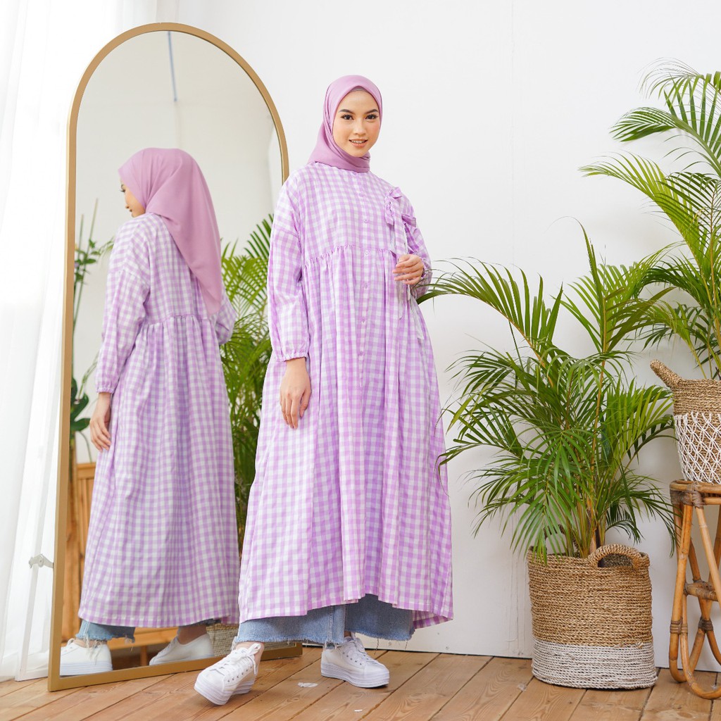 Mono Indonesia - Sabrina Dress Square Lilac
