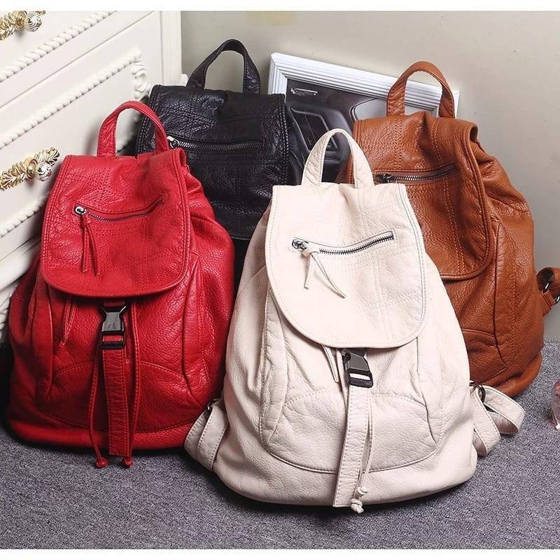 RANSEL WANITA FASHION KULIT SINTETIS BAGUS / TAS MULTIFUNSI NEW 7456