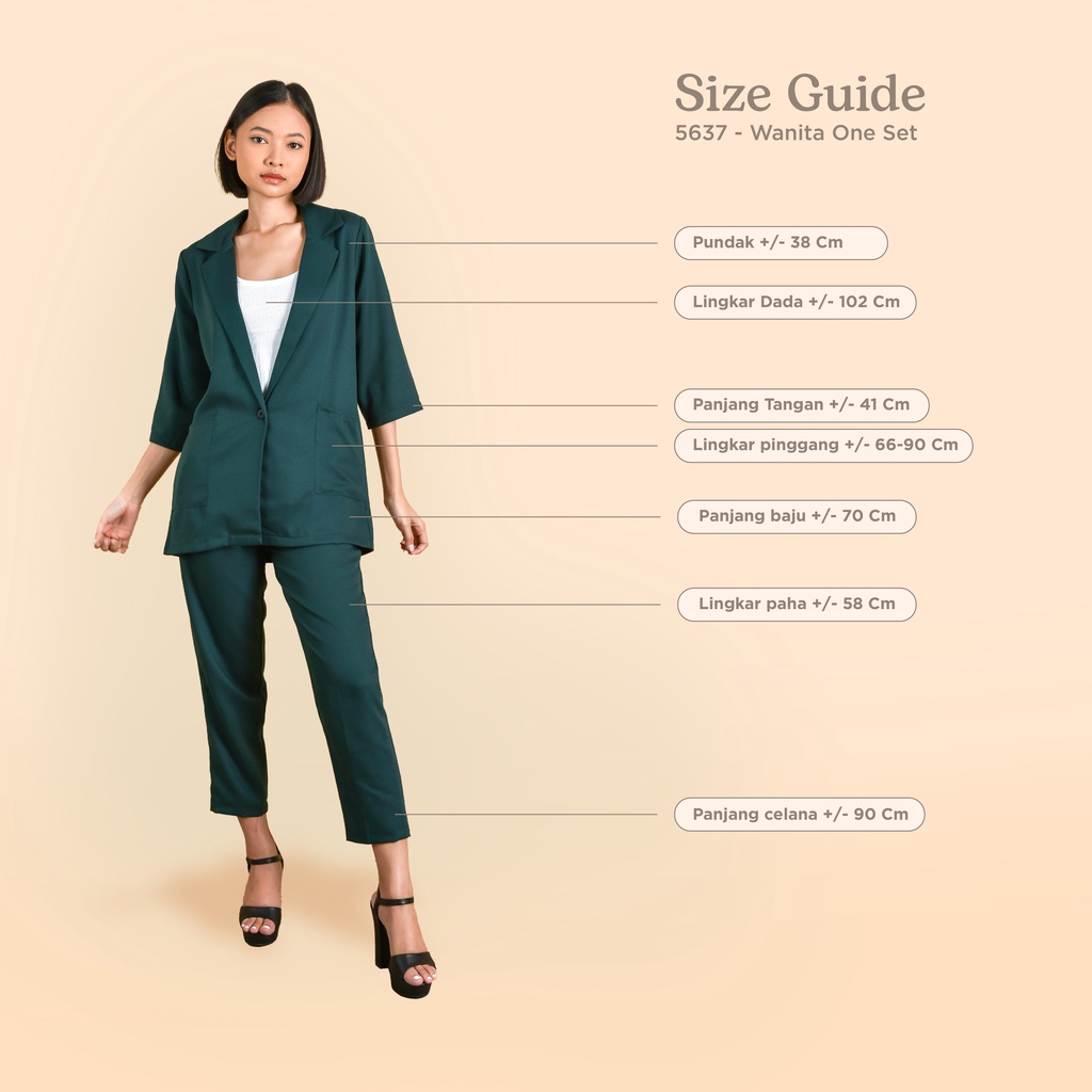 Michael's Collection - One Set Blazer and Pants Yumi