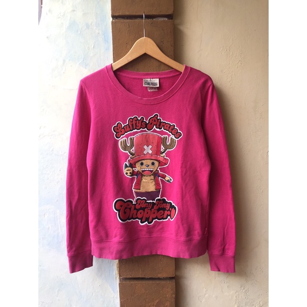 Crewneck Baleno x One Piece Pink Velvet Size L (61x50)