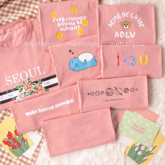 ◄ Kaos Wanita Oversize - DUSTY PINK / PEACH / ROSE EDITION ☄