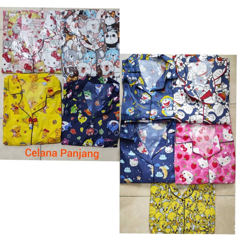 Piyama CP Dewasa-  HelloKitty,Doraemon