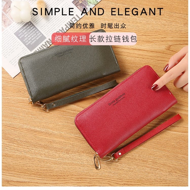 DOMPET PANJANG WANITA IMPORT MURAH DOMPET WANITA PANJANG+TALI