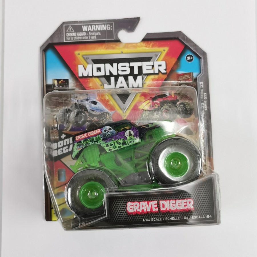 Hot Wheels monster jam GRAVE DIGGER Hitam Ban Hitam Mix 23 Spin Master hotwheels