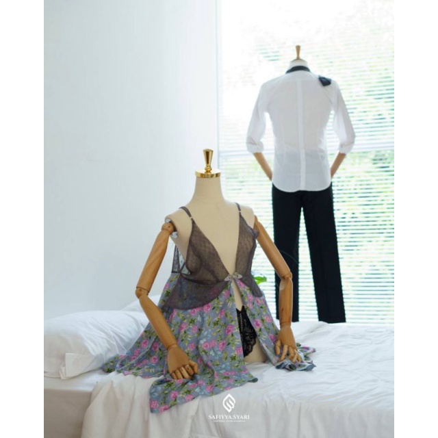 JULIE DRESS by Safiyya Syari Sexydress Transparan Non Lingerie Baju Dinas Istri