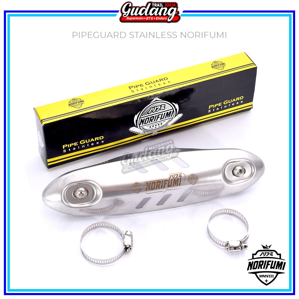 Pipe Guard Leher Knalpot Pelindung Panas Kenalpot Muffler NORIFUMI Stainless