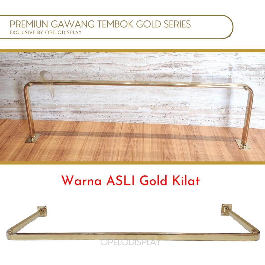 NEW! GAWANG BAJU TEMBOK PREMIUM GOLD MIRROR KILAT ORISINIL SERIES