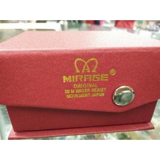 Promo Mirage Jam Tangan Wanita 7908L Comb Black/Rosegold