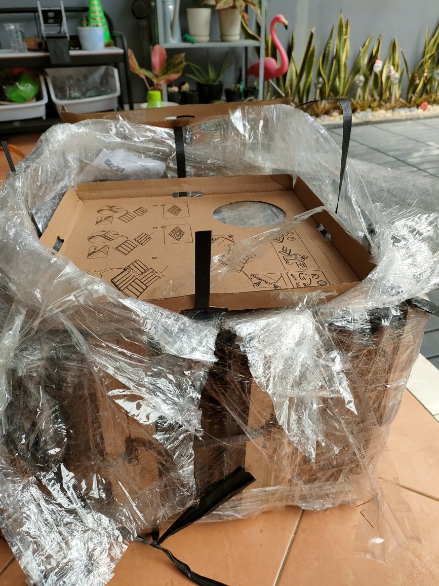 Runnen Dek Lantai Kayu Luar Ruang Diwarnai Cokelat / Flooring Decking Outdoor 9 Pcs