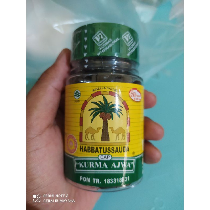 

Habbatussauda Serbuk Kurma Ajwa / Jiten Hitam Bubuk isi 120 Kaps