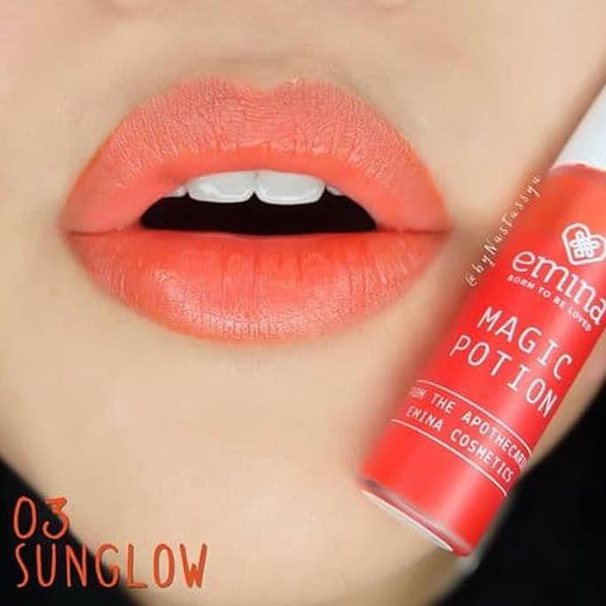 EMINA LIP TINT MAGIC POTION SUNGLOW LIPTINT LOKAL MURAH ORI