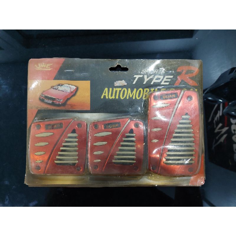PEDAL TAPS SPORTS TYPE R MT BARU NOS NEW OLD STOCK AKSESORIS MOBIL RETRO VINTAGE CLASSIC ANTIK