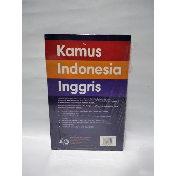 BUKU KAMUS INDONESIA-INGGRIS JHON ECHOLS TERMURAH LARIS