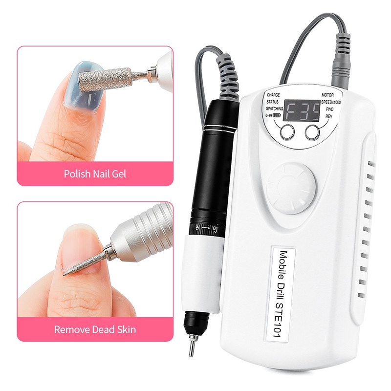 Piggy D &amp; Z Mesin Sander Kuku Elektrik 30000 rpm Acrigel Dan Fiber Bivolt Untuk Manicure