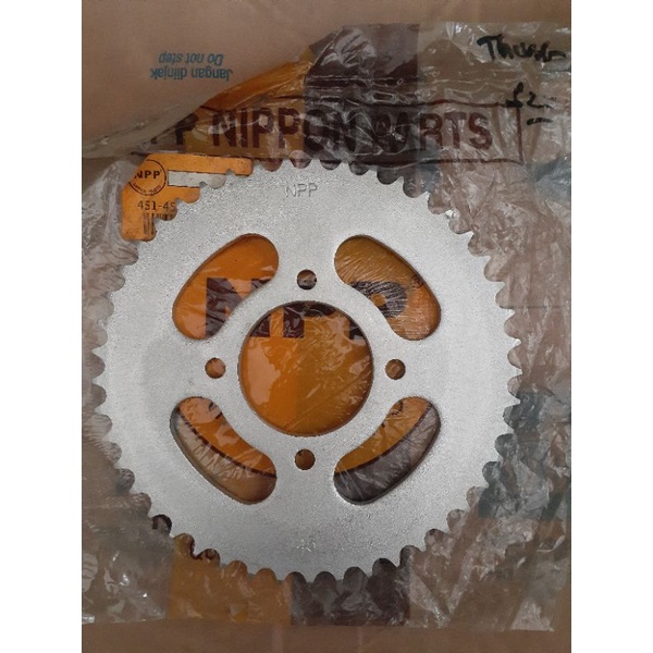 gir gear belakang thunder 125 45T-428 NPP
