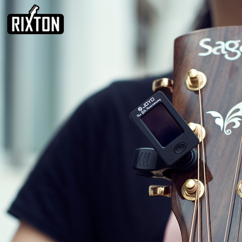 Rixton Joyo Gitar Akustik Tuner Ukulele Tuner Alat Musik Bass Tuner Digital Clip-on