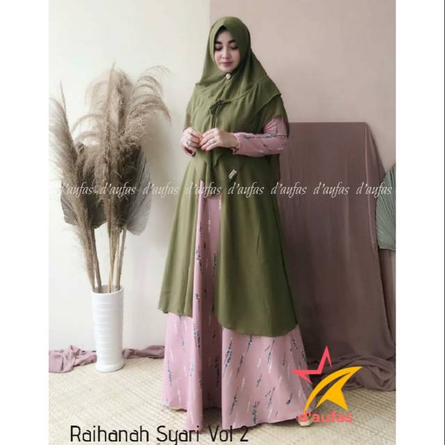 RAIHANA SYARI /gamis syari ori by D'Aufas