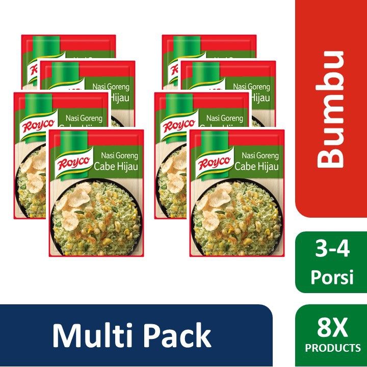 Royco Bumbu Nasi Goreng Cabe Hijau 17gr x 8