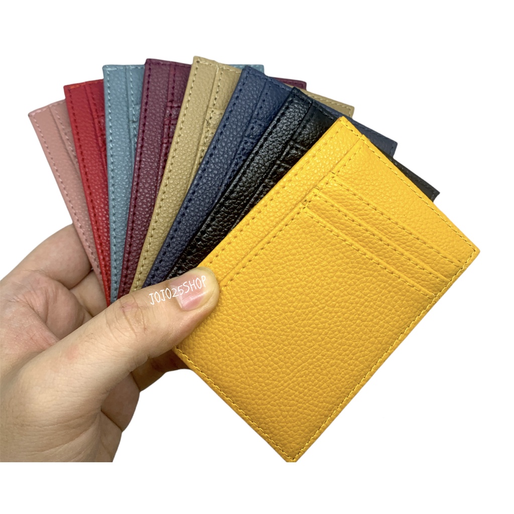 DOMPET KARTU / CARD HOLDER POLOS KULIT SINTETIS PRIA WANITA STT 58