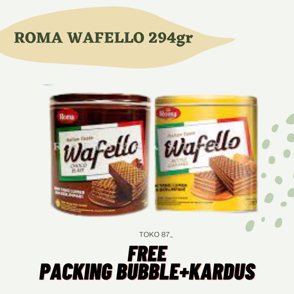 

Wafello Wafer Cokelat dan Caramel Kaleng 294 gram