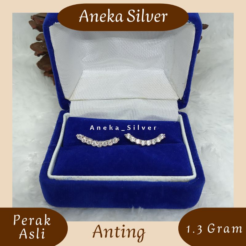 Anting Okem Mata², Perak 925, Sepuh Emas Putih