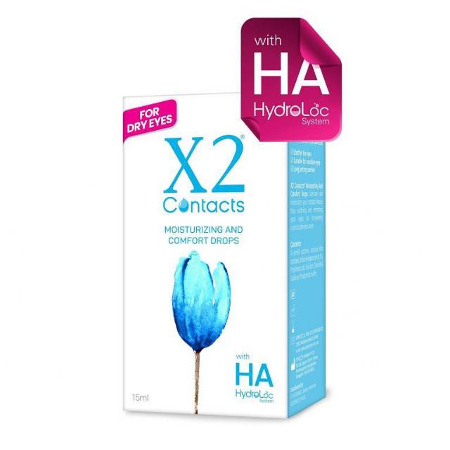 Cairan tetes softlens X2 CONTACTS 15ml/obat tetes softlens x2 15ml/air tetes mata soflens