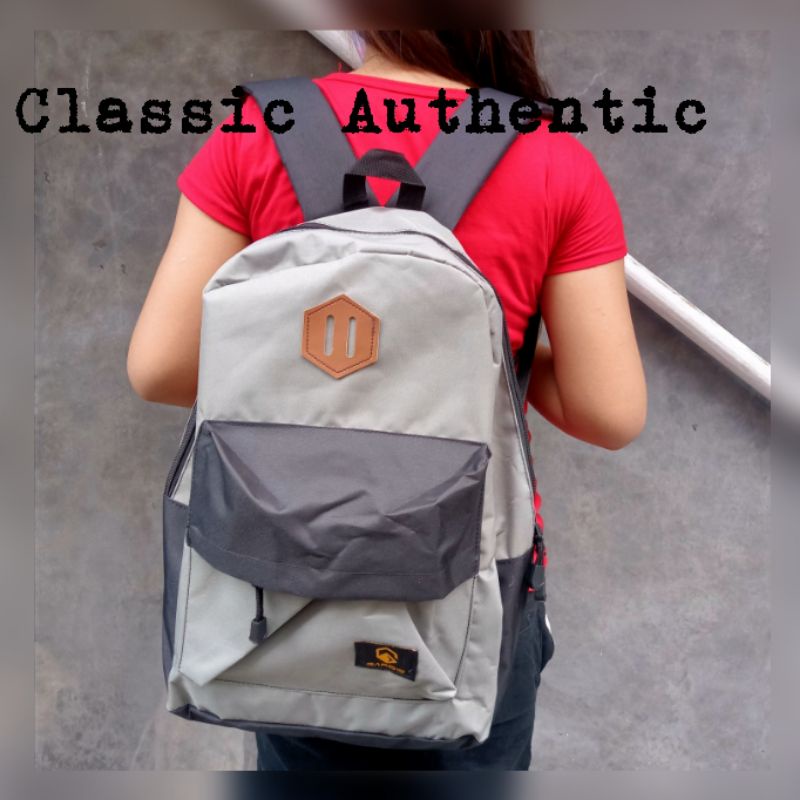 Classic Authentic Tas Ransel Pria Wanita Tas Punggung Backpack Tas Gendong Tas Kuliah Tas Sekolah SMP SMA Tas Laptop Tas Kerja Tas Gendong Tas Mudik KUAT BERKUALITAS