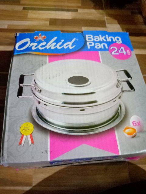 [orchid]panci/oven Pemanggang Cake/bolu - Baking Pan Orchid 24 Cm - 6 Telur