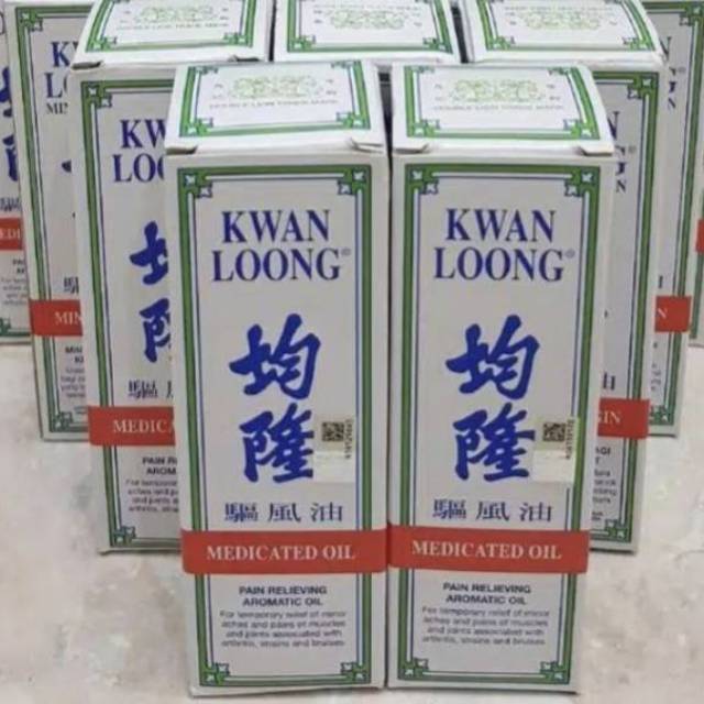 Minyak angin KWAN LOONG 57 ml / Kwanloong medicated oil 57ml Cap dua singa