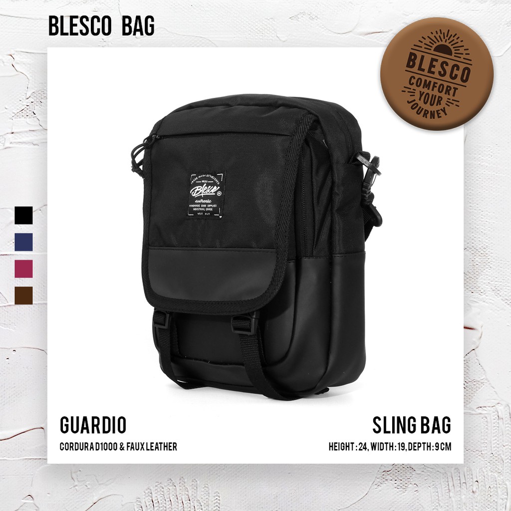 Tas Selempang Pria Kerja Kantor Ngevlog Premium - Blesco Guardio