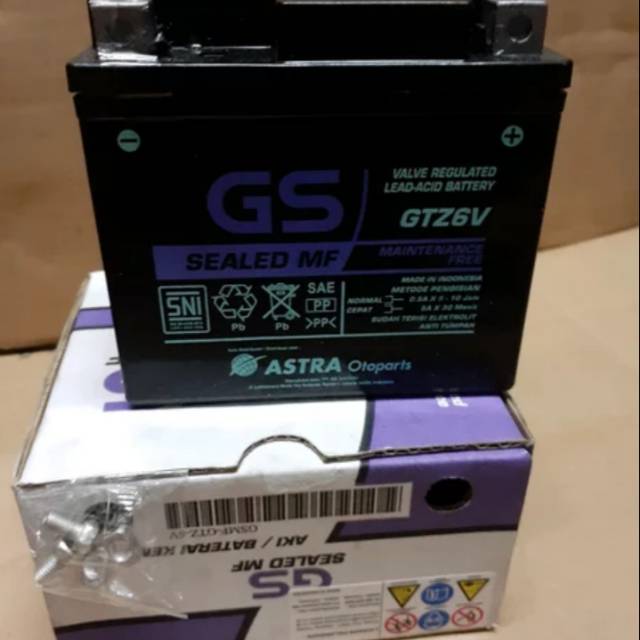 Aki motor GS astra GTZ6V