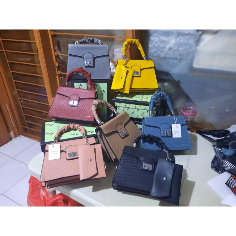 Tas fashion ck 9011&amp; 6091 import 2 tali uk 20 x 13 cm handbags selempang