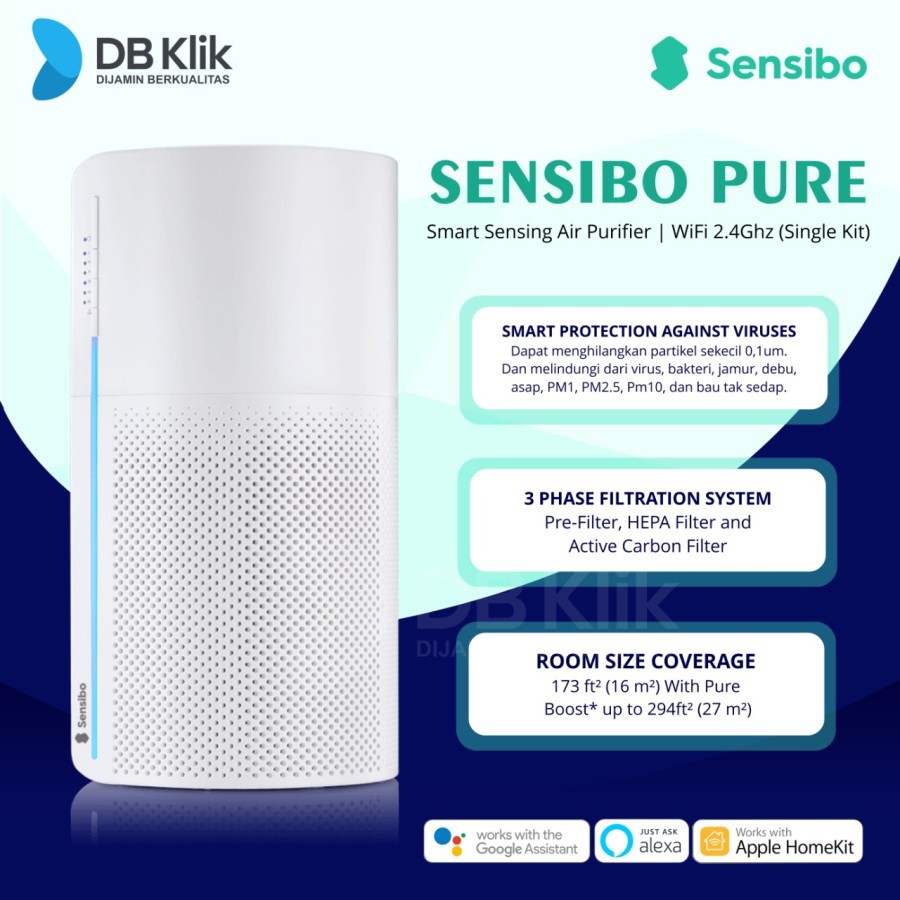 Smart Sensing Air Purifier Sensibo Pure WiFi 2.4Ghz (Single Kit)