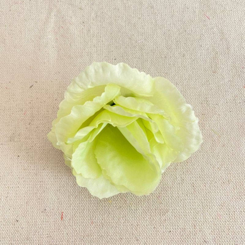 Kuntum Bunga Mawar Rose FL (Satuan) Bunga Artificial / Bunga Plastik / Bunga Dekorasi / Pernikahan-Lime