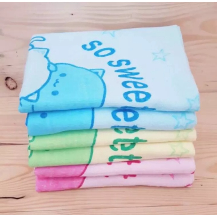 Handuk bayi lembut/ Handuk bayi ivory/ Handuk bayi motif sablon dan bodir