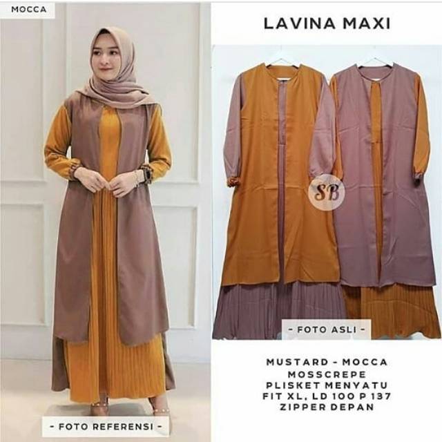 LAVINA DRESS MUSLIM-GROSIR DRESS BANDUNG