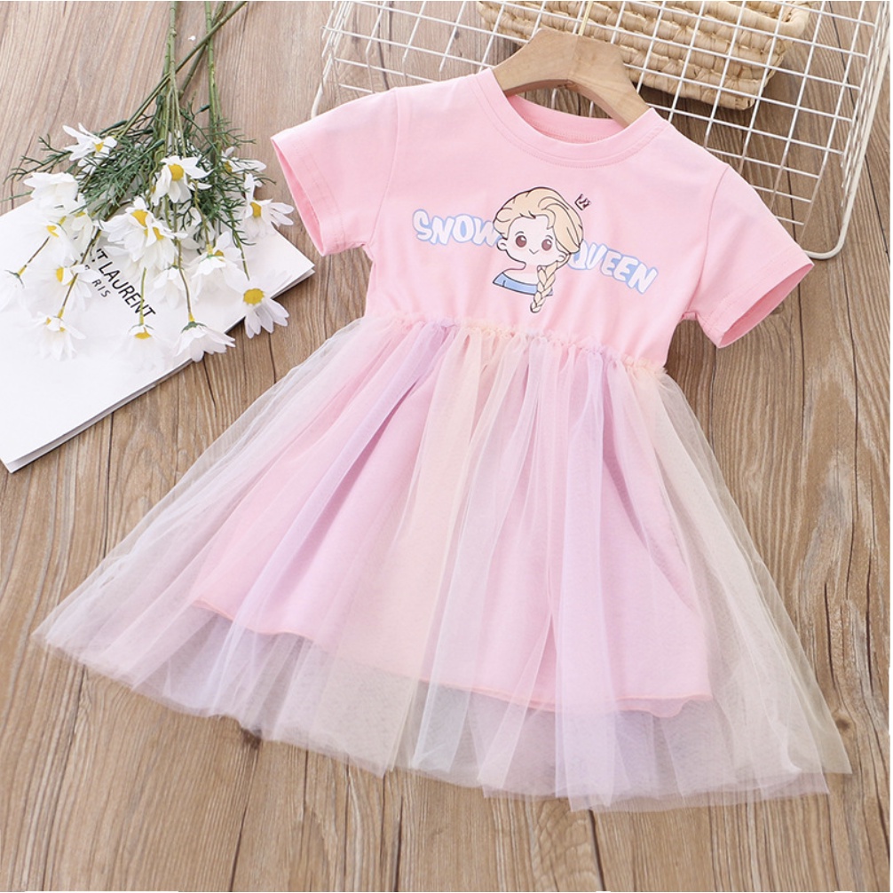 babyfit baju anak perempuan dress tutu dengan lengan pendek import cy-730r