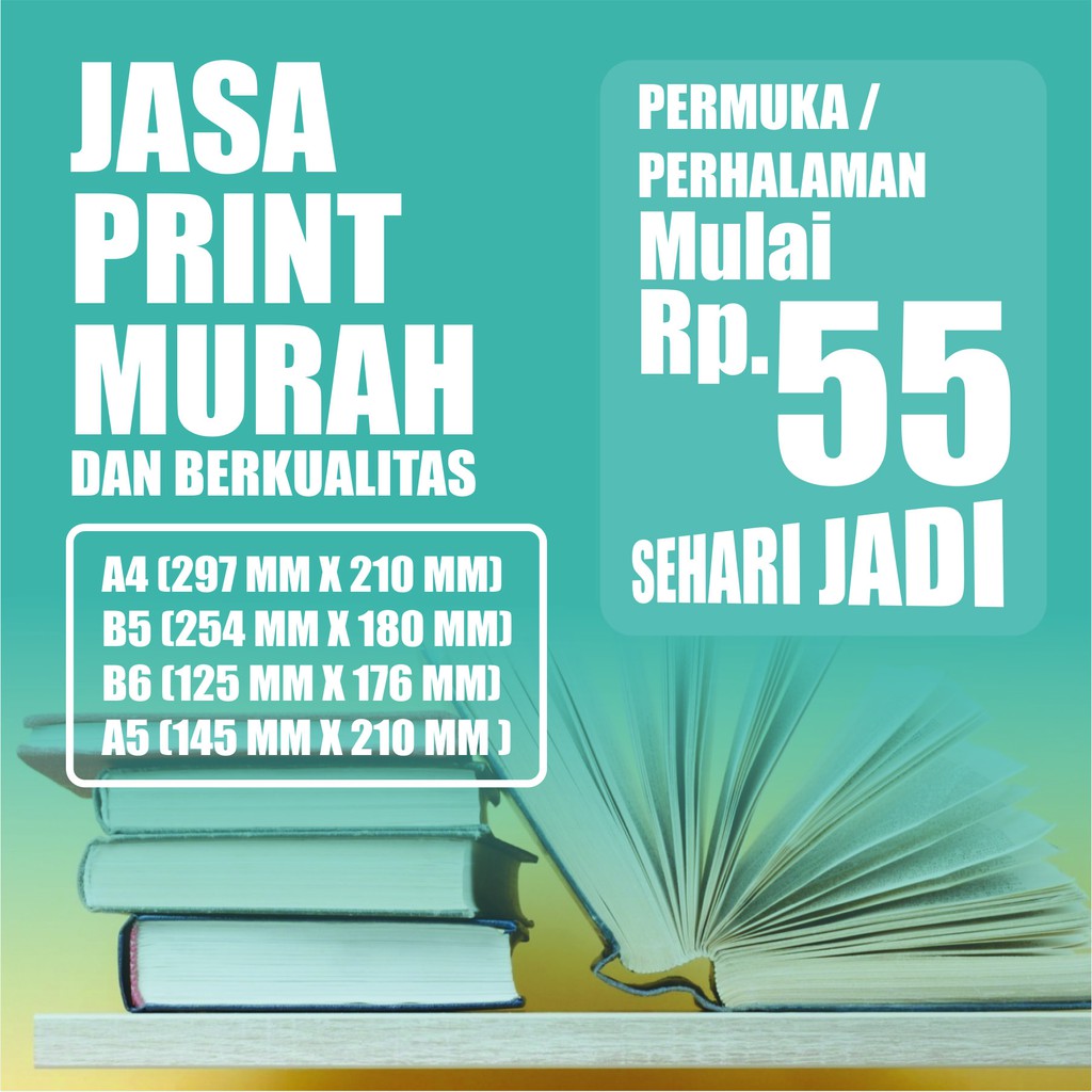 Jasa Print &amp; foto copy dokumen Murah bolak-balik HVS/Bookpaper