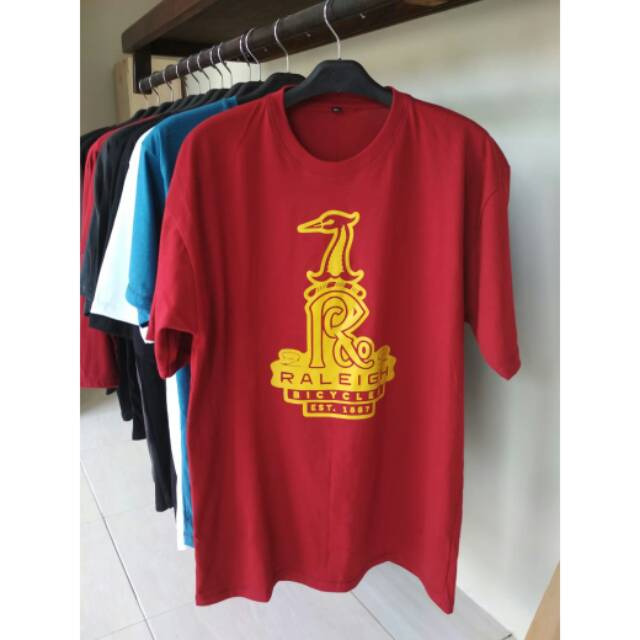 Kaos Lengan Pendek Kaos Onthel Raleigh Kaos Sepeda