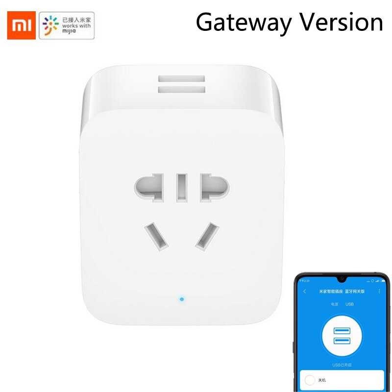 Xiaomi Smart Socket Stop Kontak Bluetooth Gateway Dual USB - ZNCZ06CM