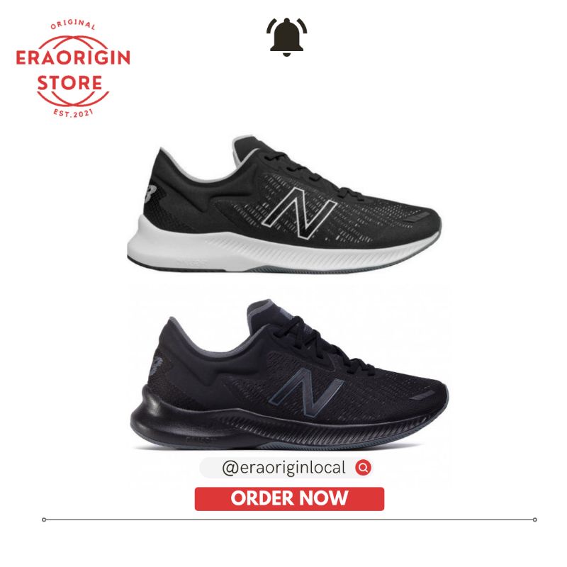 Sepatu Running Pria New Balance PESU Hitam Putih Original