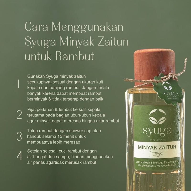 Syuga Minyak Zaitun + Vitamin E