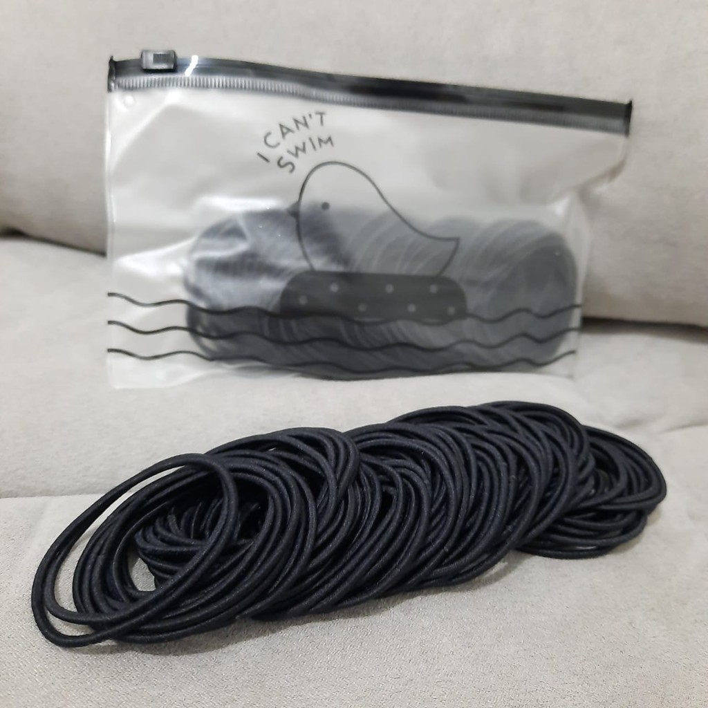 ISI 100PCS - KARET GELANG KOREA IMPORT - WARNA WARNI - HIGH QUALITY - PREMIUM-2