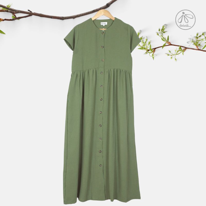 Dainik AIRY Basic Homedress Hamil &amp; Menyusui - FernGreen