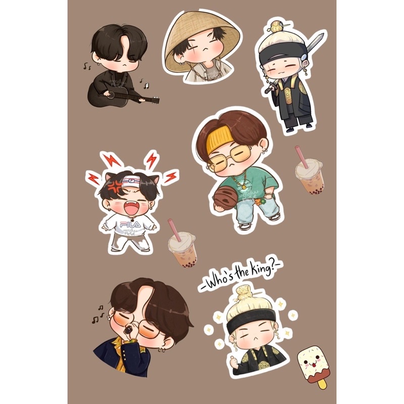 

BTS CHIBI CUTE Sticker Pack Sticker Aesthetic Taehyung Jungkook Butter kpop