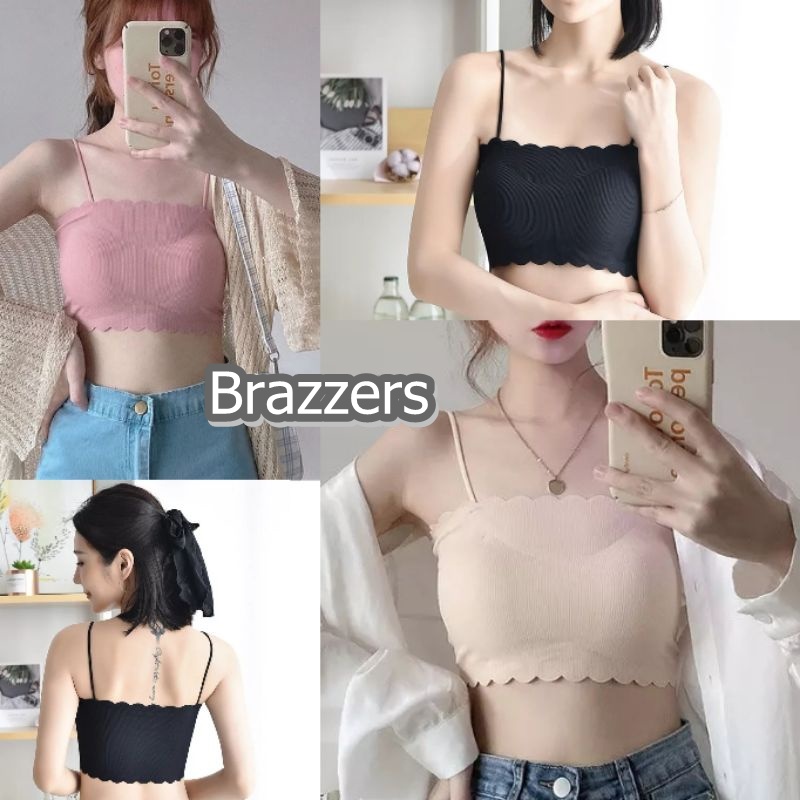 Bh Kemben Crop Top Cup Bra Wanita Import Korea Korean Style Busa Tanpa Kawat Tali Kecil Untuk Remaja