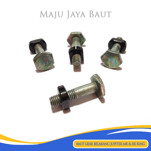 4 Pcs Baut Gear Belakang RXK Rx King Jupiter MX Mur Oval