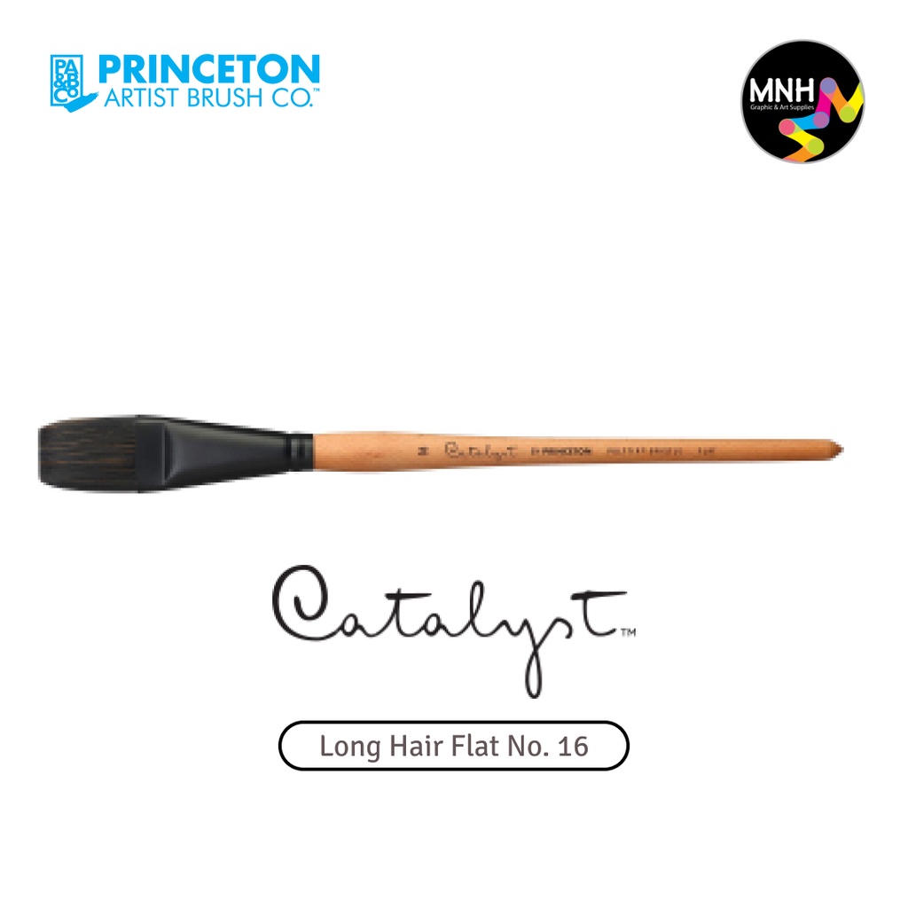 

Kuas Lukis Princeton Catalyst Synthetic - Long Hair Flat